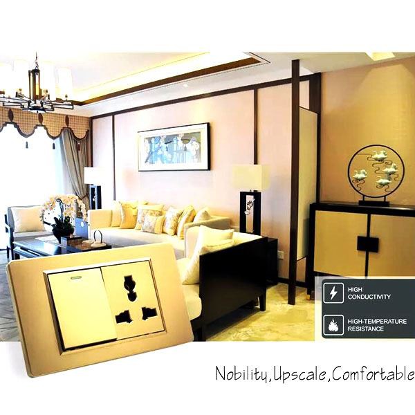 Multi Faction Éclairage Électrique Interrupteur Mural Et Prise Grand Panneau